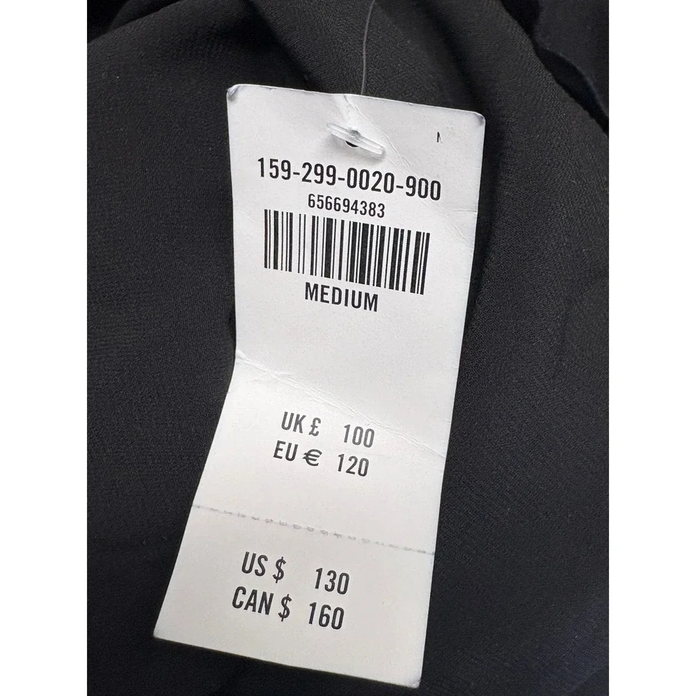 Abercrombie & Fitch Black Ruffled Maxi Dress